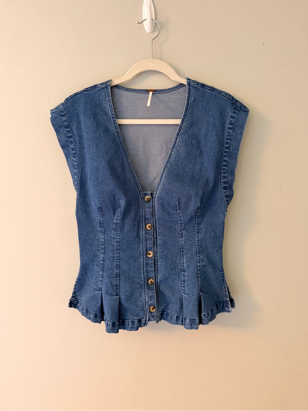 Free People Dylan Denim Vest - Picture 6 of 8